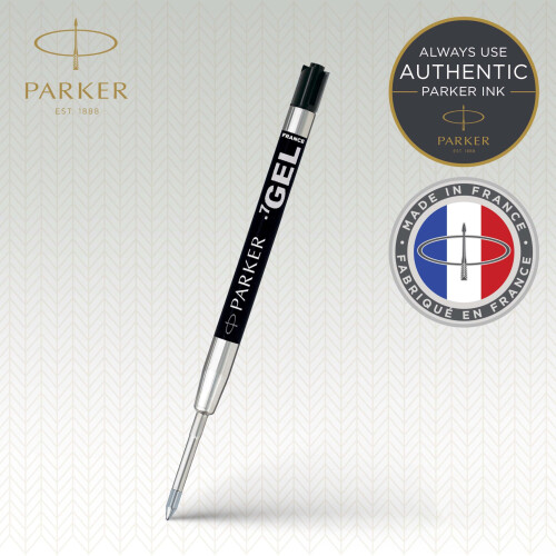 Parker Parker Gel Pen Refill | Medium Tip (0.7mm) | Black QUINK Ink | 1 Count 1