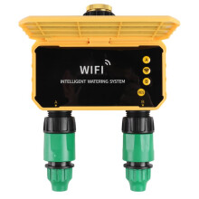 2-Way Solar Irrigation Timing Controller Solar Irrigation Timer Automatic Irrigation System Outdoor Water Timer WIFI