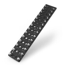28-Hole Thread Gauge Tool Nut and Bolt Gauge for Metric & Standard Threads Screws Identifier Gauge