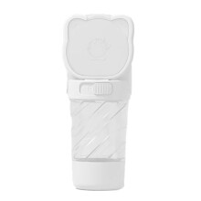 Dog Cat Water Bottle with Storage Food and Water Container for Puppy Pets Dogs Feeder Bowl Travel Pet Supplies White