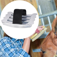 Horse Grooming Shedding Blade Professional Metal Comb for Effective Horse Care