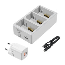 For 5 Pro/ 4 Pro/ 3 Pro Battery Charger 3Channel Two-Way Charging Hub Drone Accessories EU Plug