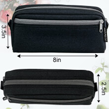 HASVREOG Big Capacity Pencil Case Large Capacity Pen Bag for Students Stationery Pouch Pencil Box Desk Organizer with Smooth Zipper Portable Pencil P