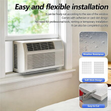 Window AC Insulation Kit - Foam Seal Panels for Air Conditioner, Blocks Cold & Heat Leaks, All Season Weather Stripping