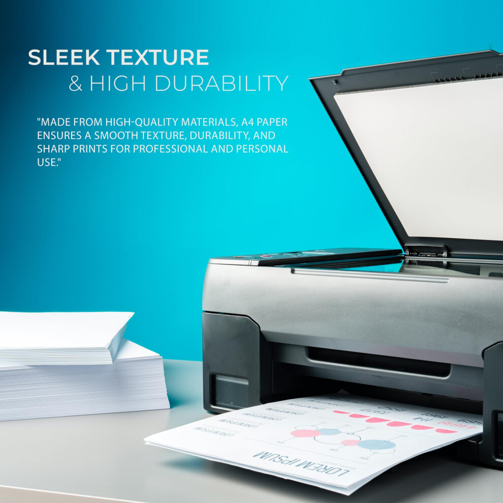 Photos - Office Paper Scott A4 Printer Paper - 500 Sheets - Smooth, Jam-Free, Bleed-Resistant - Works with Inkjet, Laser Printers & Copiers - Ideal for