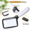 Kaome Rectangular Magnifying Glass with Light Magnifier Large Foldable Handheld 5 LED, 2 Dimming Modes, 2X Magnifying Reading for Seniors Low Vision 6