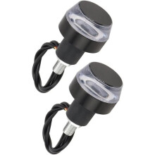 2 X Handlebar Turn Signals Yellow White Side for Light Bar End Indicator for ATV Electric Vehicle Scooter
