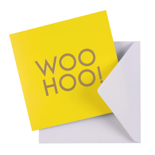 Hallmark Congratulations Card - Contemporary Foil Text Design 1