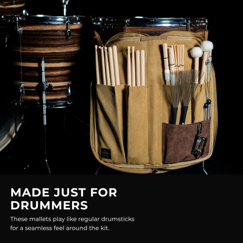 Meinl Stick & Brush Medium Drum Set Mallet (SB401) 1