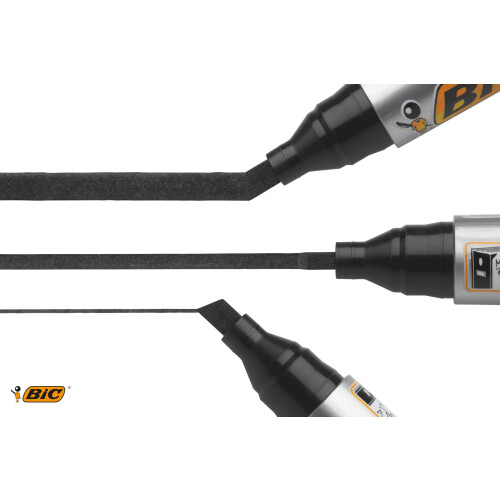 BIC BIC Marking 2300 ECOlutions Permanent Markers - Black, Box of 12 2
