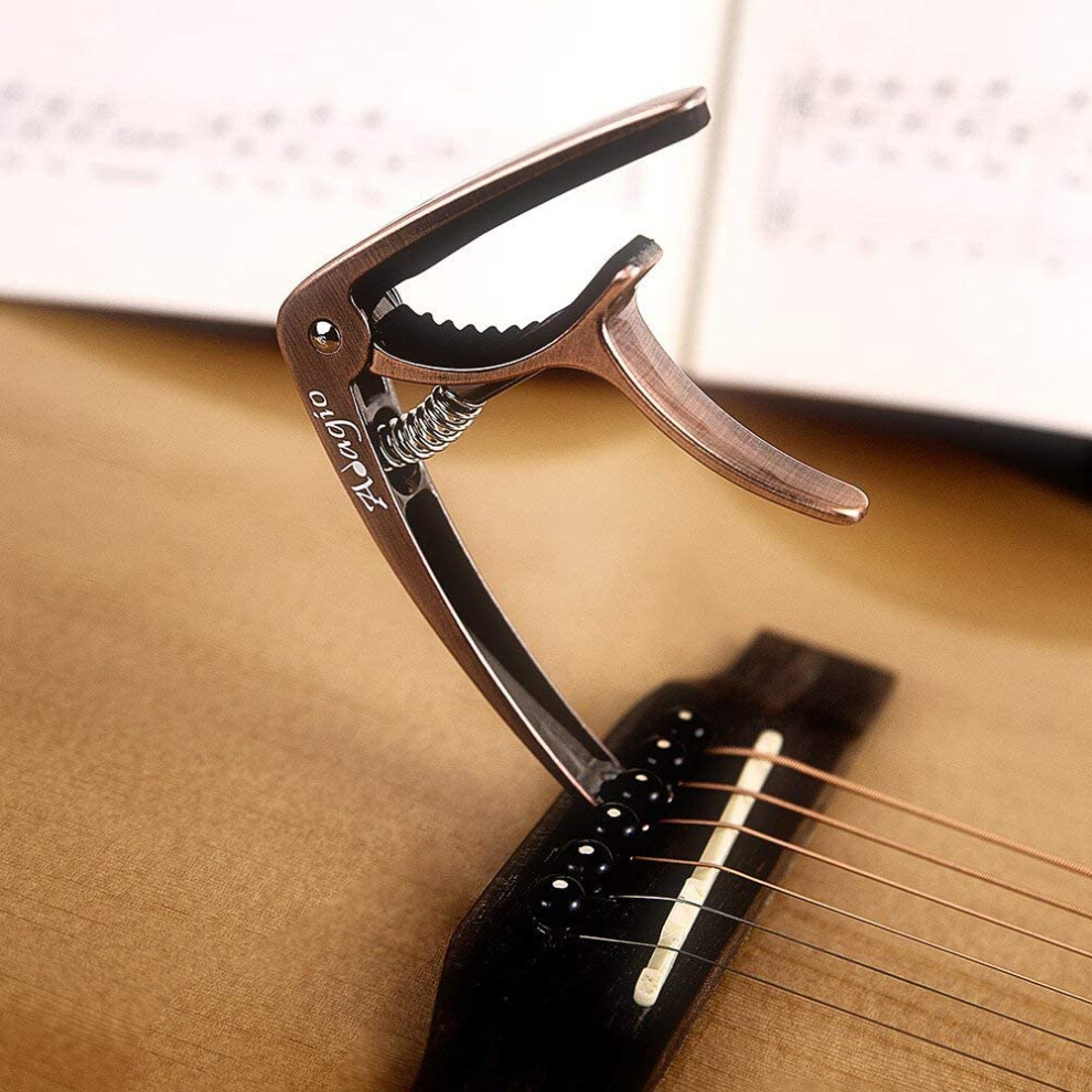 Adagio Pro Deluxe Capo Suitable For Acoustic & Electric Guitars With Q