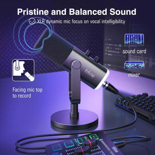 FIFINE FIFINE AM8 Dynamic XLR/USB Gaming Microphone 1