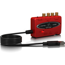 Behringer UCA222 USB Audio Interface, 2x2 RCA to USB Converter for Analog-to-Digital Audio Recording on PC and Mac