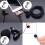 6Pcs Mini Tie Clip Mic Lapel Microphone Clamps (Black) 5