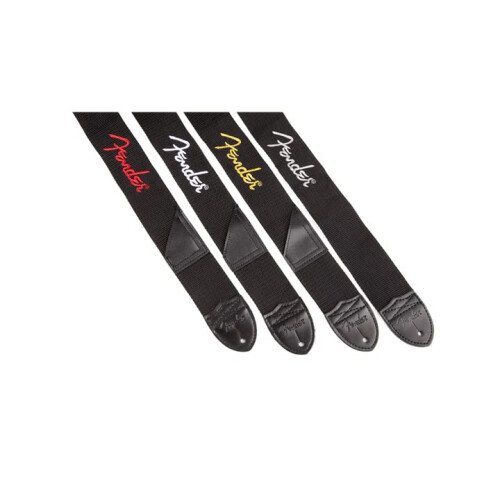 Fender Fender Embroidered Logo Guitar Strap, 2" wide Polyester with Reinforce 2