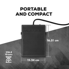 M-AUDIO SP-1 Universal Sustain Pedal For MIDI Keyboards, Digital Pianos, Electric Pianos and More