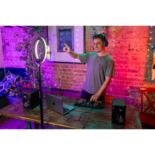 AlphaTheta/Pioneer DJ DDJ-FLX2 Beginner DJ Controller – Portable USB-Powered 2-Channel Controller with Professional Layout – Compatible with Music 2