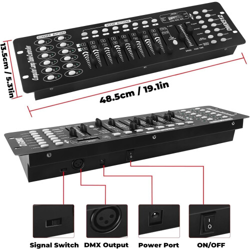 Erreyht DMX controller, 192 channels DMX512 controller console 240 scenes for MI 2
