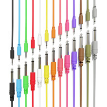 ExcelValley - 1-Pack - Mono Patch Cables - TS 3.5mm to 6.35mm Eurorack Synth [Peach - 90cm 36"]