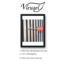 Vleugel Screw Hooks for Acoustic Wall Panels - Pack of 4, No Drilling Required