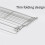 Foldable Basket Table Side Rack Stainless Steel Storage Rack Portable Organizer for Beach Backyard BBQ 5