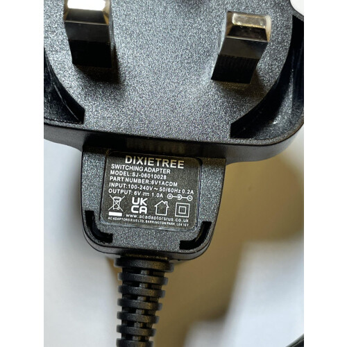 Replacement for 6.0V 1.0A 6.0W Power Adaptor OBL06-0601000dB AC-DC Supply 1