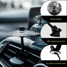 Car Crash Cymbal Air Vent, Mini Drum Cymbals for Car Vent Creative Funny Metal Musical Instrument Finger Cymbal Cars Ornaments to Make Your Driving M