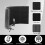 aleawol Microphone Isolation Shield, 5 Panel Microphone Acoustic Shield, 180 Adjustable Mic Isolation Shield, Microphone Sound Shield for Any Conden 3