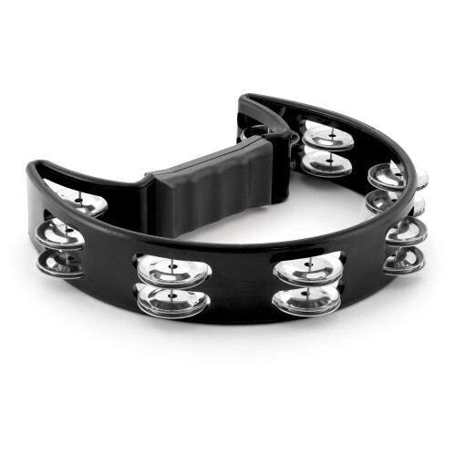 Tiger TAM14-2-BK Half-Moon Tambourines - Black 1