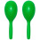Tiger Full Size Plastic Maracas - Green Pair 1