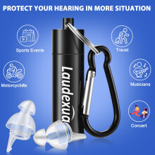 Laudexua High Fidelity Concert Ear Plugs, 2 Pairs Ear Protection Musician Earplugs for Concerts, Music Festival, Motorcycle, and Other Noise Reductio