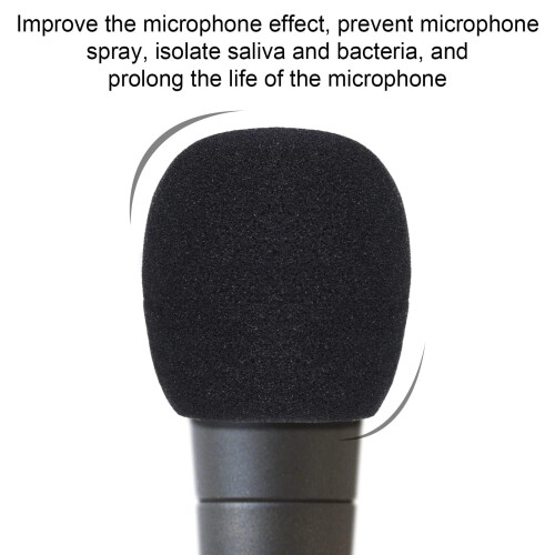 Foam Mic Covers, 8 Pack Black Windscreens & Pop Filters 2