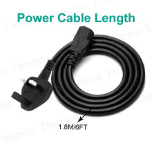 C13 Power Cable Replacement for EF EcoFlow River 2 River pro River 2 pro River 2 max River 2 Pro Max Delta 2 Max Power Station 3Pin 6Feet AC Power Ca
