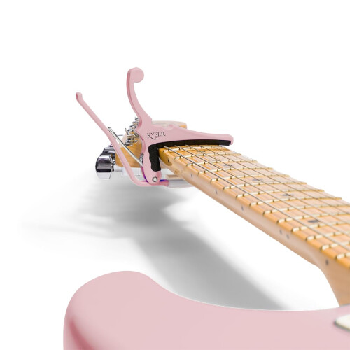 Fender x Kyser Quick-Change Electric Guitar Capo (Shell Pink) 2
