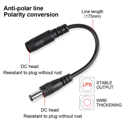 Mr.Power Reverse Polarity Converter Cable 5.5 X 2.1 (1pcs) 2