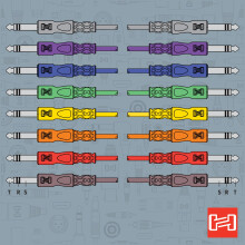 HosaTech CSS-890 3ft 1/4 inch TRS to Same Balanced Patch Cable