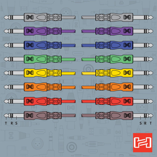 HosaTech CSS-890 3ft 1/4 inch TRS to Same Balanced Patch Cable