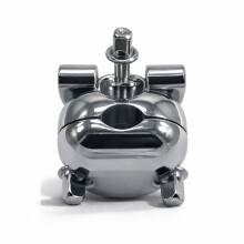 Cowbell Mount Bracket for Drums, Hoop Clamp for Cowbell, Tambourine, Splash Cymbal and Auxiliary Percussion, Fits Tom Hoops and Rounded Bass Drum Hoo