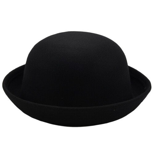 2Piece Melon Bowler Hat Hat Bowler Hat Bowler Hat  Hat Chaplin Hat Riding Hat (Black) 2