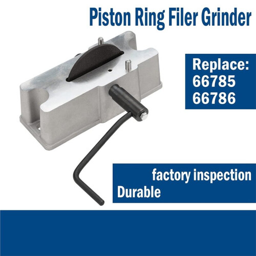 Manual Piston Ring Filer Includes 120 Grit Carbide Grinding Wheel Replace 66785 66786 2