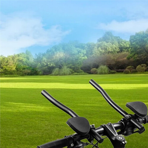 2 Pieces Bicycle Armrest Bar Bicycle Relaxation Split Type Front Armrest Handle for Bike 1