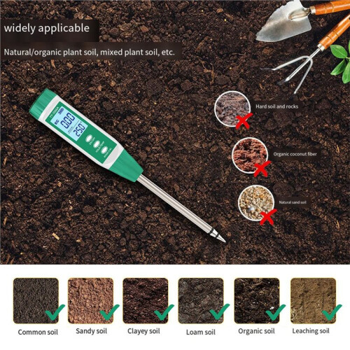 1066A Soil Test Meter Soil Nitrogen/Phosphorus/Potassium Tester Nutrient Analyzers for Growing Plants 2