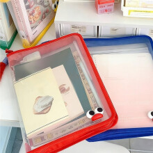 4 Clear A4 Size Document Case,Zipper File Bags, Waterproof, Portable, Document Files,Files, Receipts, Document Organizer