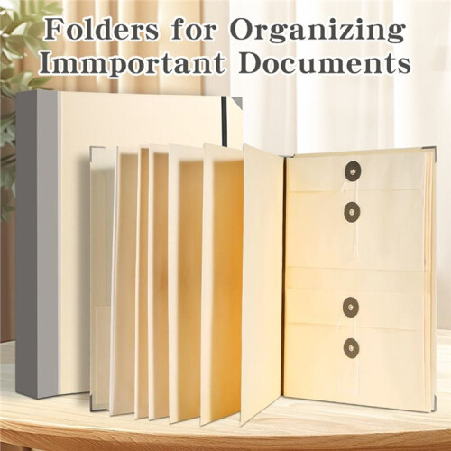 Portable in Case I Go Missing Binder Multiple Pockets File Storage Tools Accordion Storage Folders Large Capacity File 2