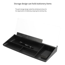 Hot Glass Desk Whiteboard with Storage Plastic Message Board Home Office Whiteboard Easy to Erase