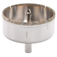 Scie Cloche Diamantée 68 mm avec Foret Pilote, Forets de 68 mm pour Perçage Facile des Carreaux de Porcelaine, Marbre, Verre et Pierres