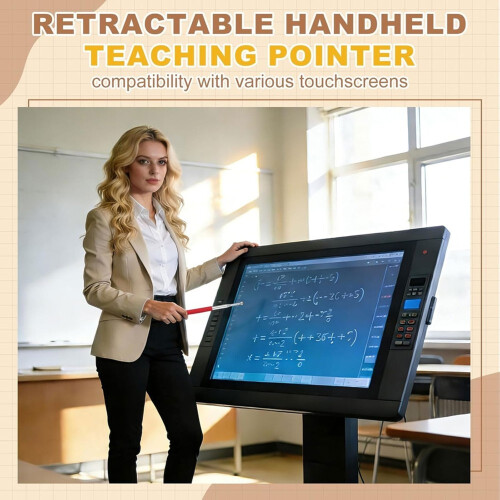 4 Pcs Pointer Finger Stick Stylus Pen, for Touch Screens & Whiteboard Presentations, Classroom Teaching Tools 2