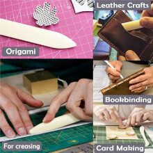 Rangement pour Papier Scrapbooking - Sac de Rangement en PVC avec Étiquettes Adhésives - Organisateur de Papier pour une Gestion Quotidienne