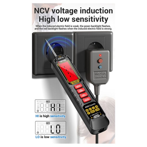 ANENG A3016Digital Multimeter Car Voltage Tester Pen AC/ Voltage 600V NonContact Phase Sequence Detection Voltage Test 2