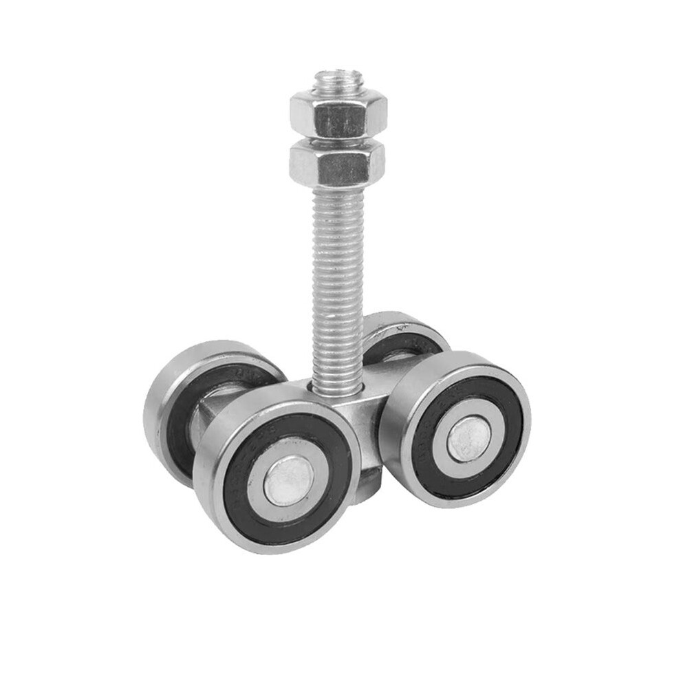 Barn Door Rollers 4 Wheel Trolley Assembly Roller Heavy Duty Sliding Door Hanger Ceiling Mount Barn Door Hardware 6031741806792